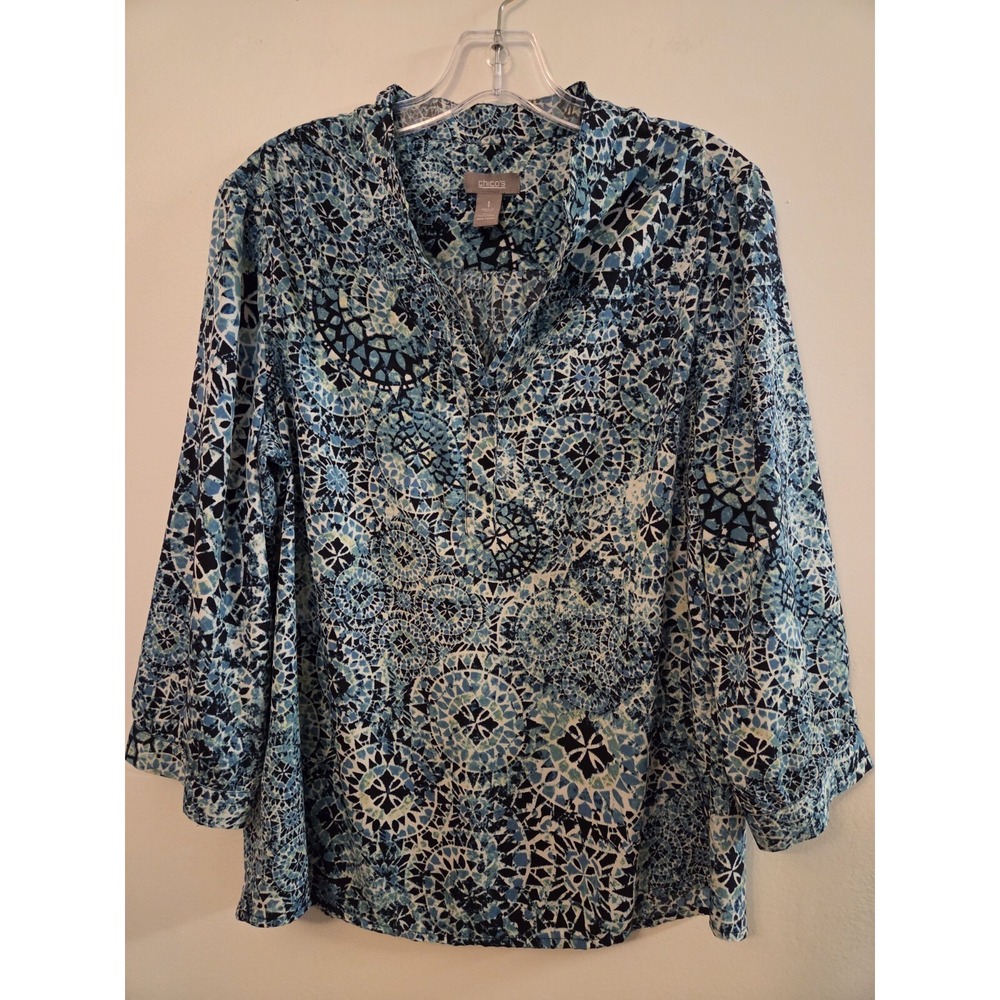 Chico's women's blouse-size 1(Medium) - Picture 2 of 5